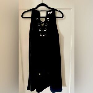 Parker Mini Dress with Grommet Detail